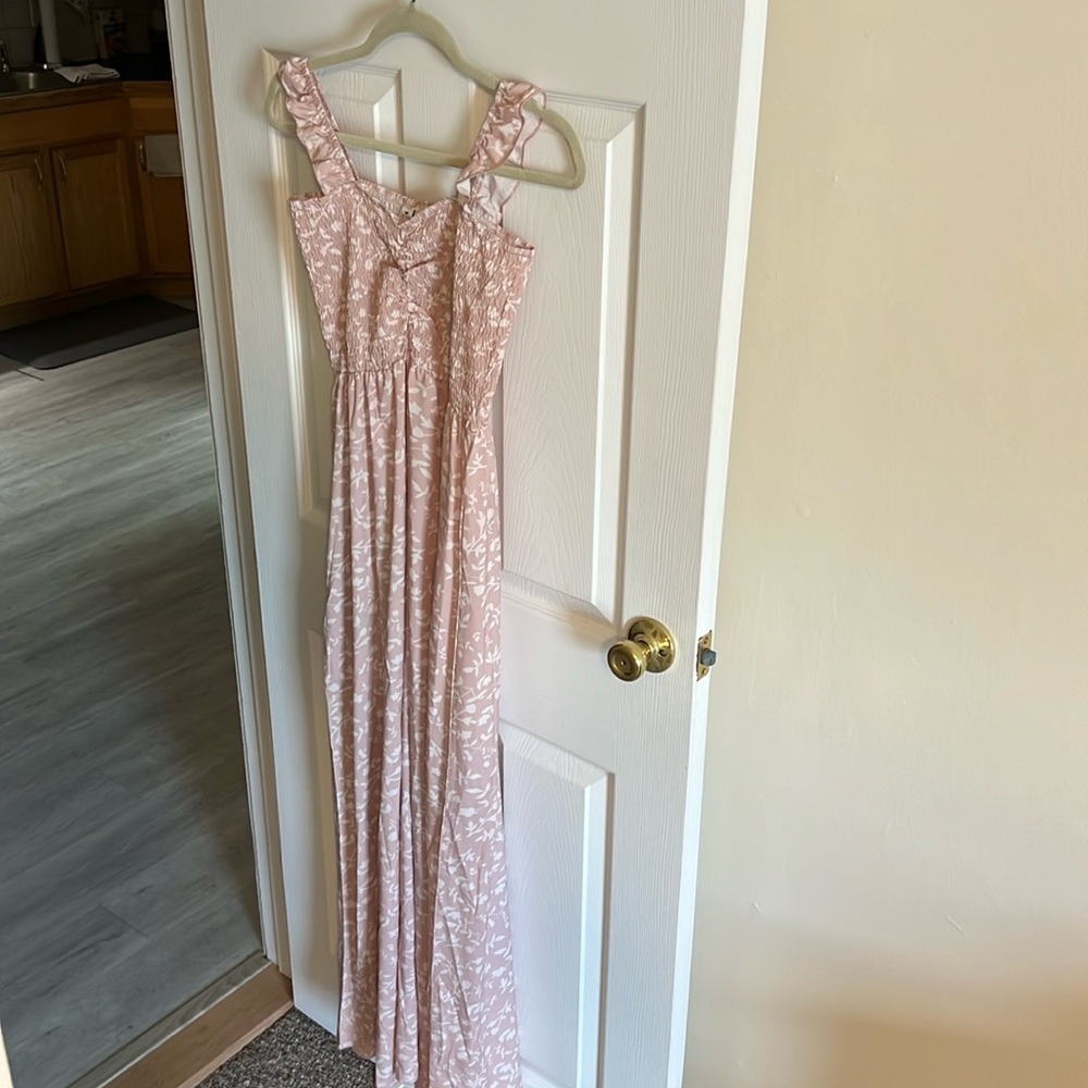 Brand new pink/white summer dress